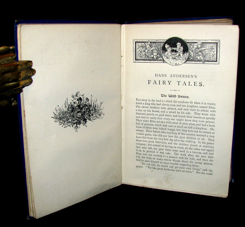1895 Rare Victorian Book -  Hans Christian Andersen's FAIRY TALES illustrated