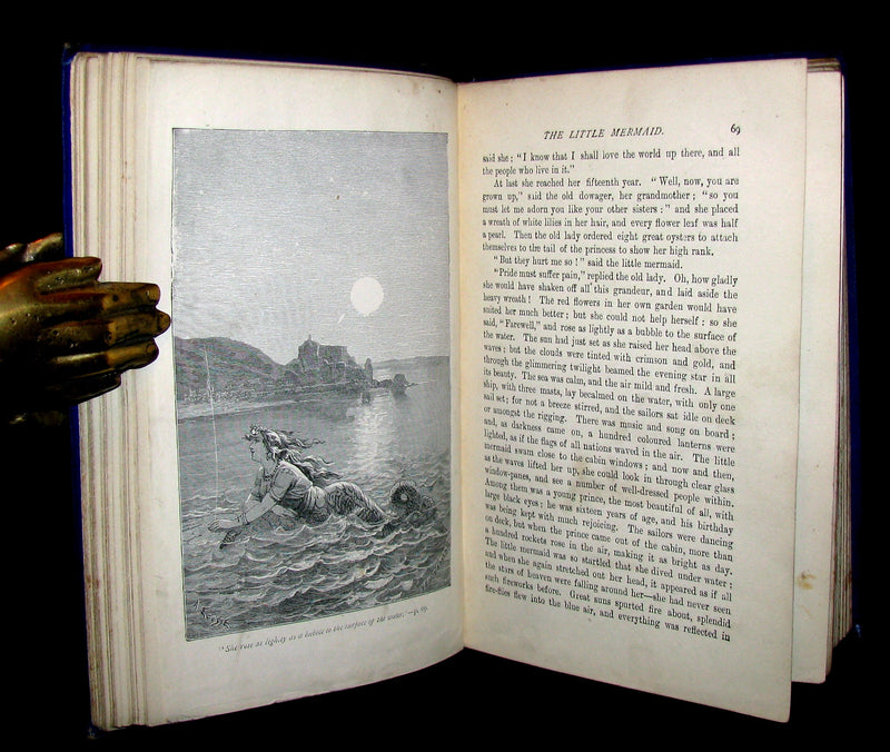 1895 Rare Victorian Book -  Hans Christian Andersen's FAIRY TALES illustrated