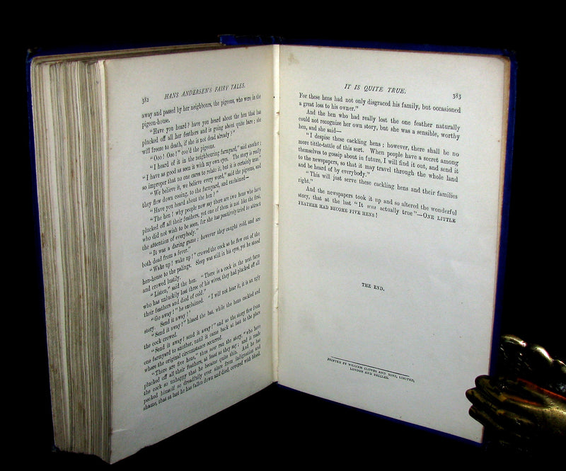 1895 Rare Victorian Book -  Hans Christian Andersen's FAIRY TALES illustrated