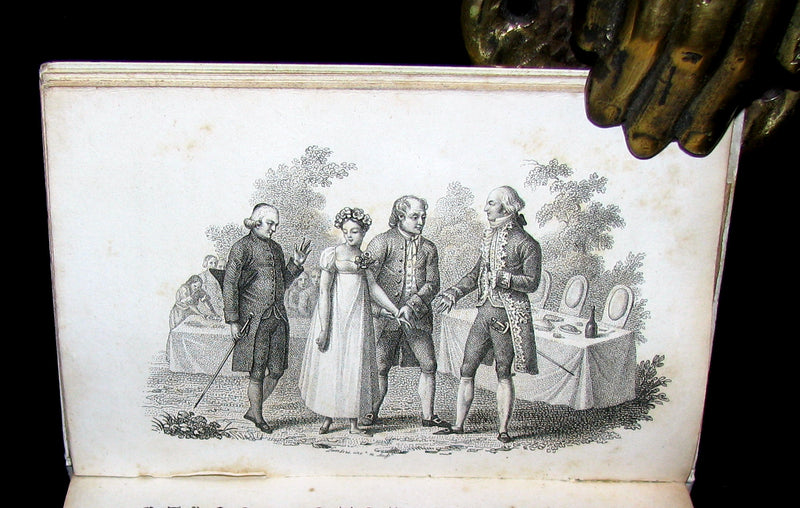 1818 Scarce French Book ~ Les ROSIERES crown of roses for the girl with irreproachable virtue (in slipcase)