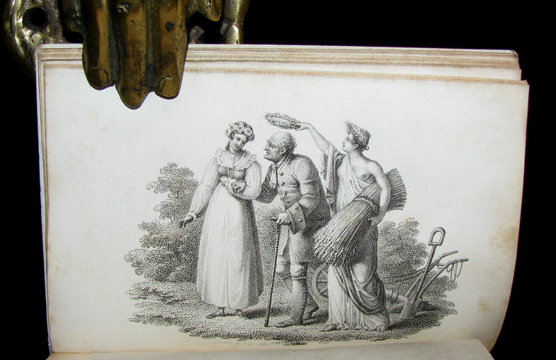 1818 Scarce French Book ~ Les ROSIERES crown of roses for the girl with irreproachable virtue (in slipcase)