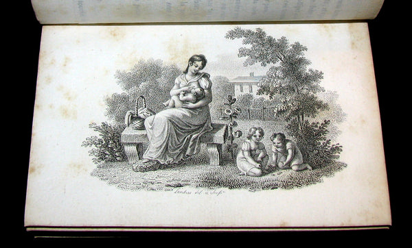 1818 Scarce French Book ~ Les ROSIERES crown of roses for the girl with irreproachable virtue (in slipcase)