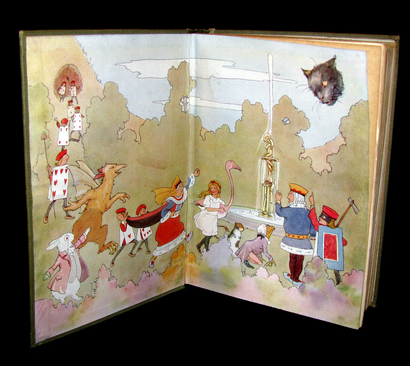 1920 Rare Book -  Alice's Adventures in Wonderland with 48 Coloured Plates By Margaret W. Tarrant