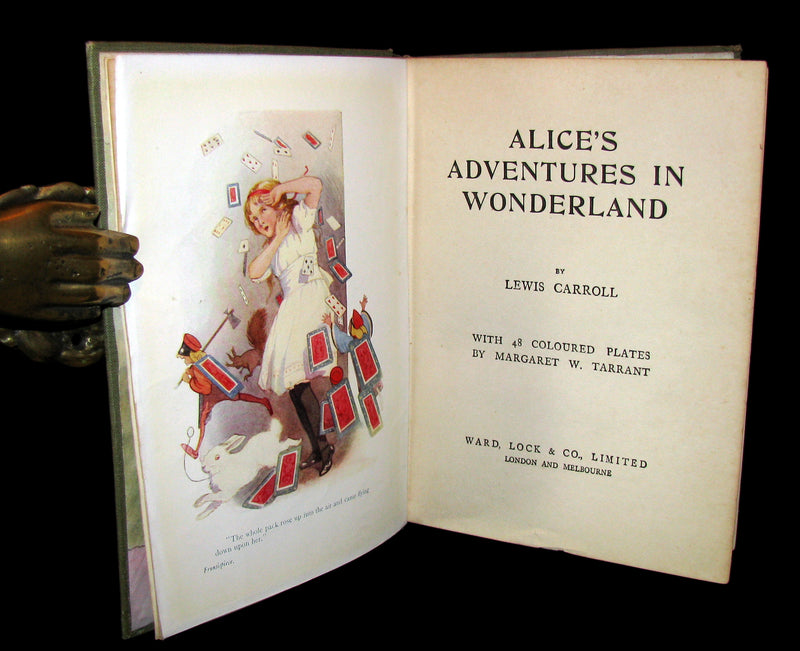 1920 Rare Book -  Alice's Adventures in Wonderland with 48 Coloured Plates By Margaret W. Tarrant