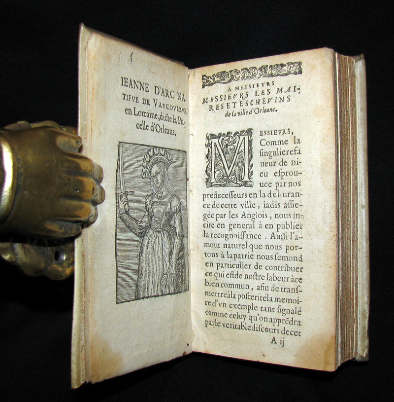 1621 Scarce French Book ~ JEANNE D'ARC et le Siege d'Orleans with JOAN OF ARC portrait.