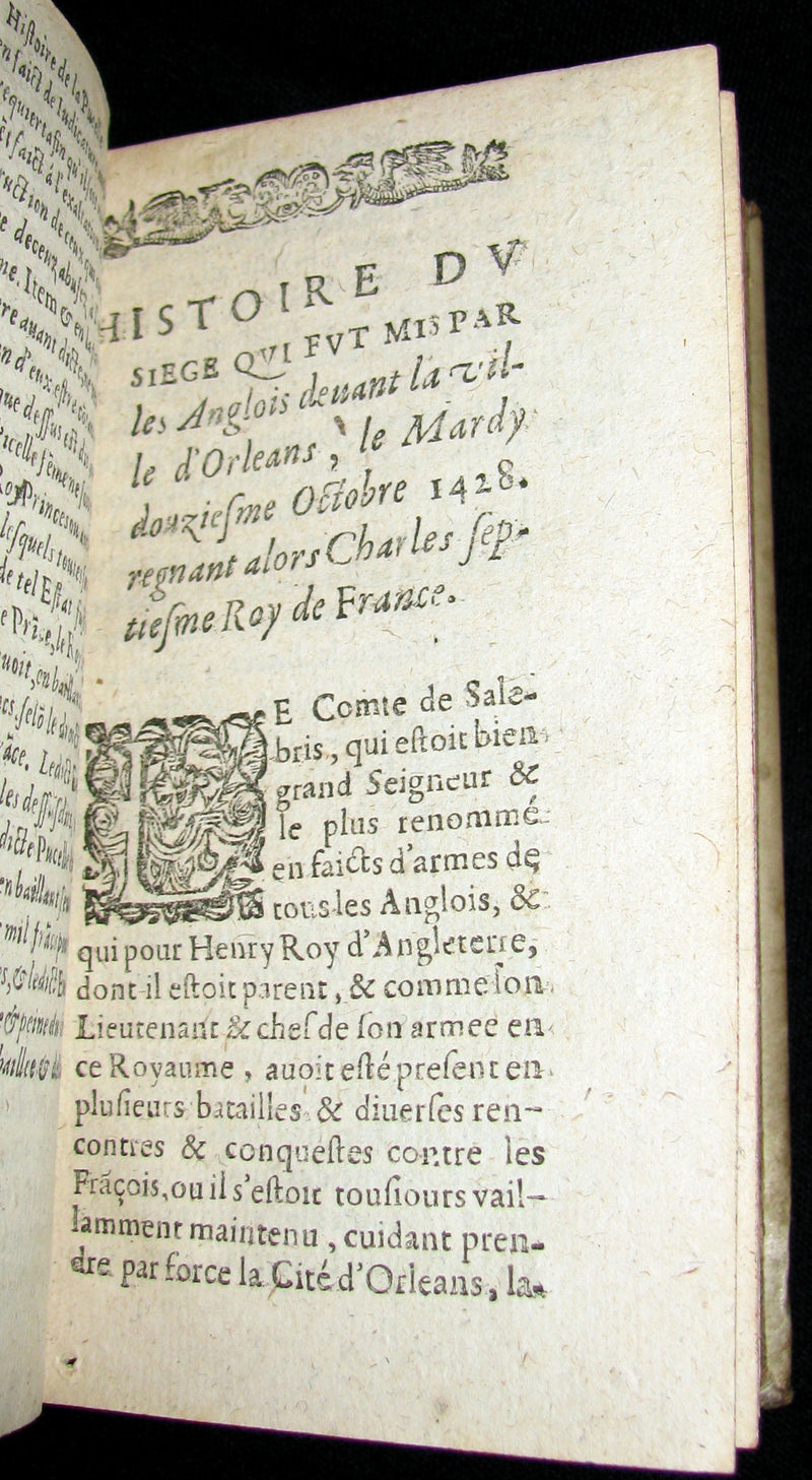 1621 Scarce French Book ~ JEANNE D'ARC et le Siege d'Orleans with JOAN OF ARC portrait.