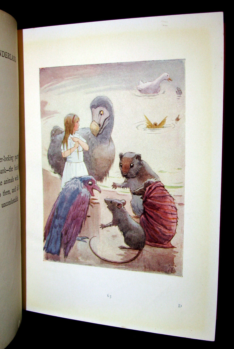 1920 Rare Book -  Alice's Adventures in Wonderland with 48 Coloured Plates By Margaret W. Tarrant