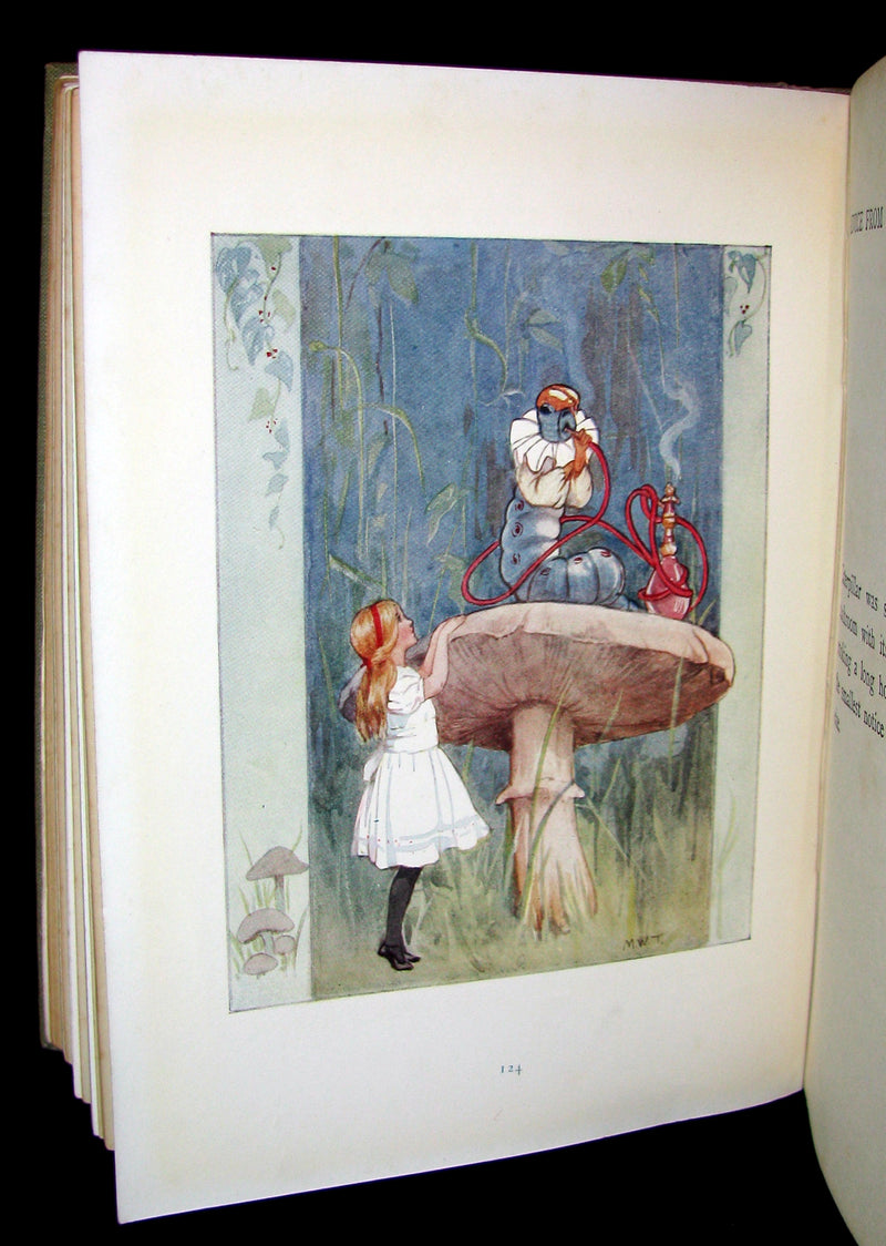 1920 Rare Book -  Alice's Adventures in Wonderland with 48 Coloured Plates By Margaret W. Tarrant