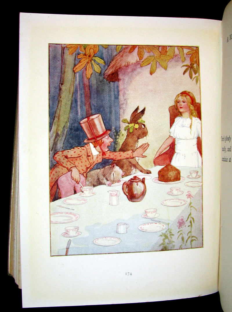 1920 Rare Book -  Alice's Adventures in Wonderland with 48 Coloured Plates By Margaret W. Tarrant