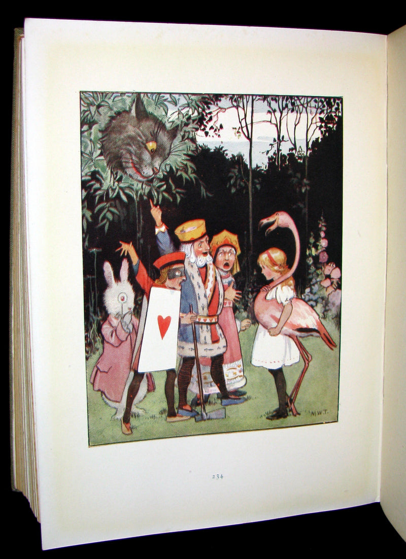 1920 Rare Book -  Alice's Adventures in Wonderland with 48 Coloured Plates By Margaret W. Tarrant