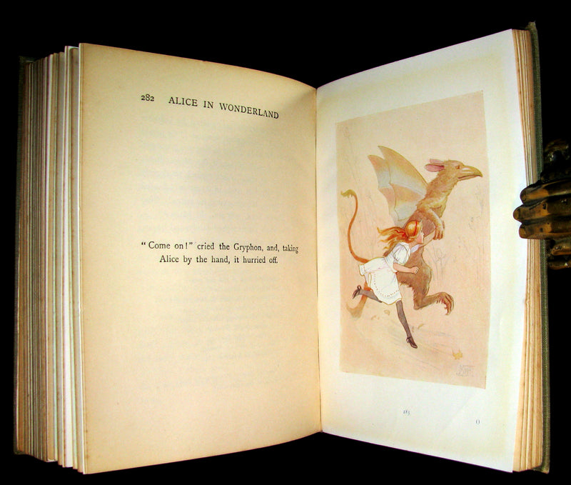 1920 Rare Book -  Alice's Adventures in Wonderland with 48 Coloured Plates By Margaret W. Tarrant