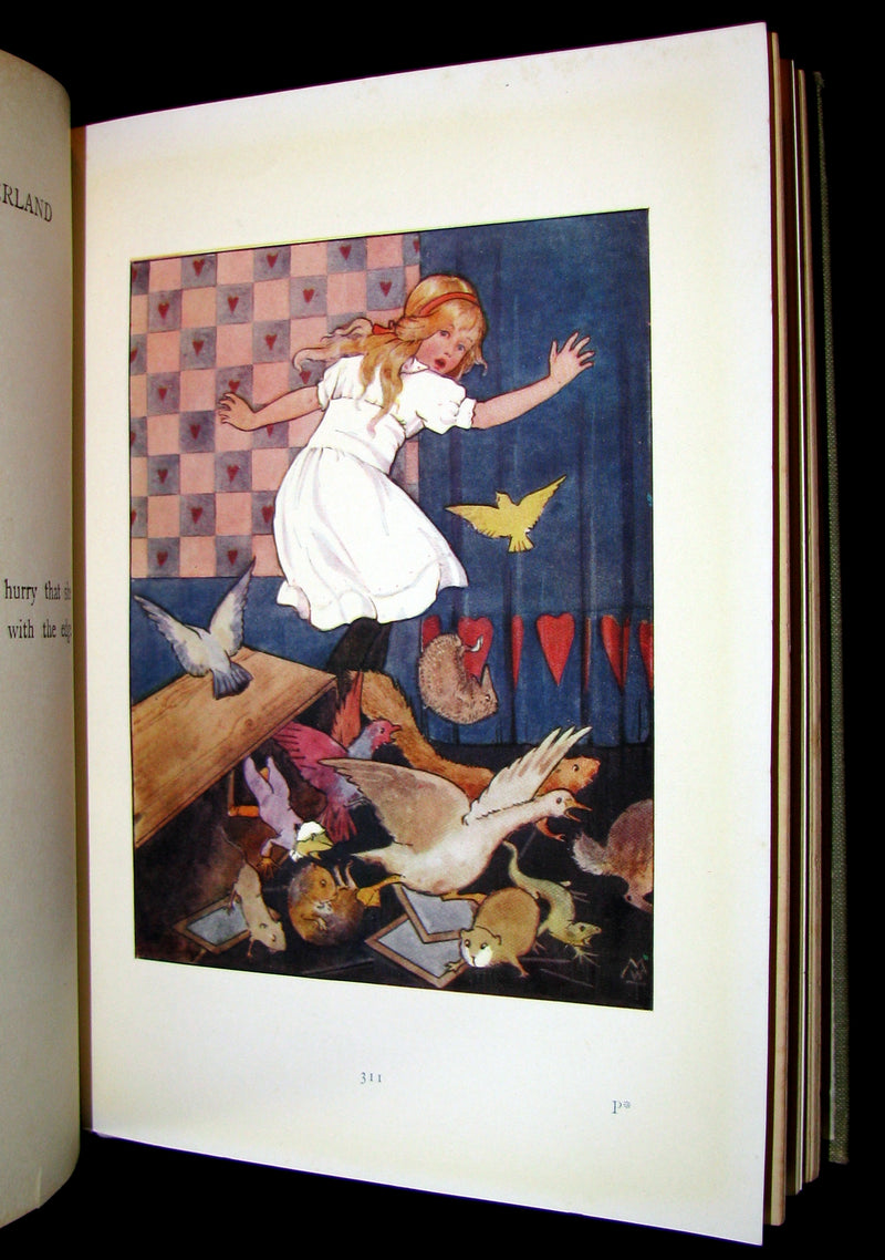 1920 Rare Book -  Alice's Adventures in Wonderland with 48 Coloured Plates By Margaret W. Tarrant