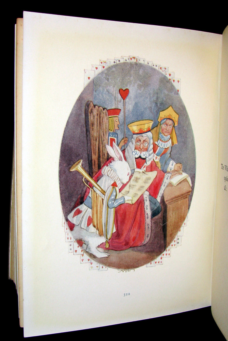1920 Rare Book -  Alice's Adventures in Wonderland with 48 Coloured Plates By Margaret W. Tarrant