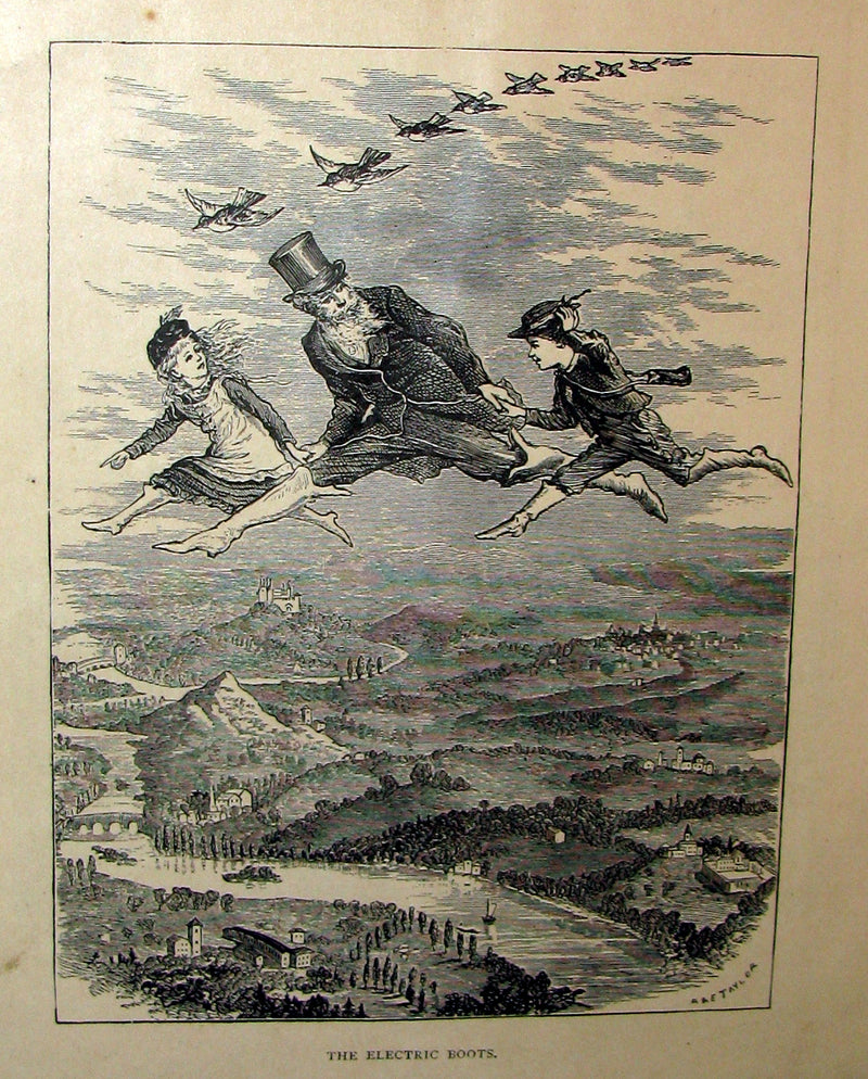 1880 Scarce Victorian Book ~ The Children's FAIRY Geography or a Merry Trip Round Europe