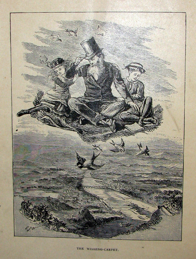 1880 Scarce Victorian Book ~ The Children's FAIRY Geography or a Merry Trip Round Europe