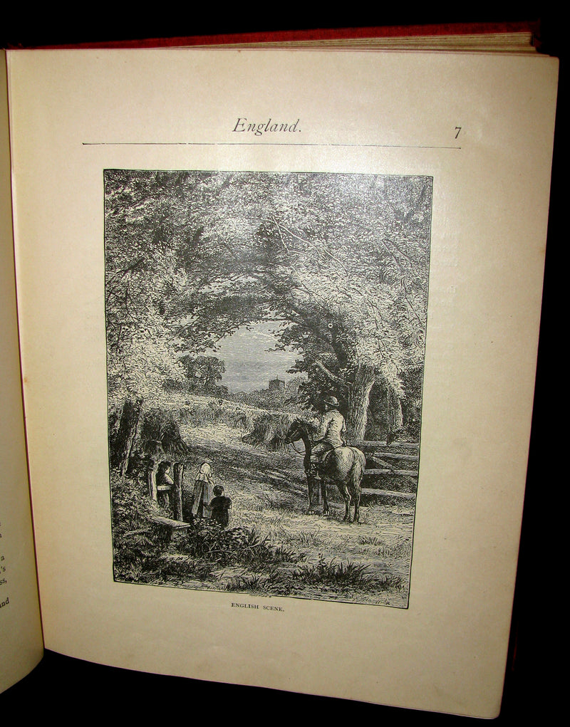 1880 Scarce Victorian Book ~ The Children's FAIRY Geography or a Merry Trip Round Europe