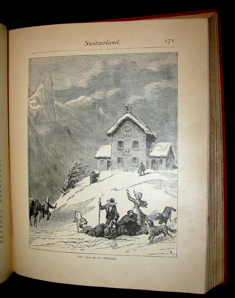 1880 Scarce Victorian Book ~ The Children's FAIRY Geography or a Merry Trip Round Europe