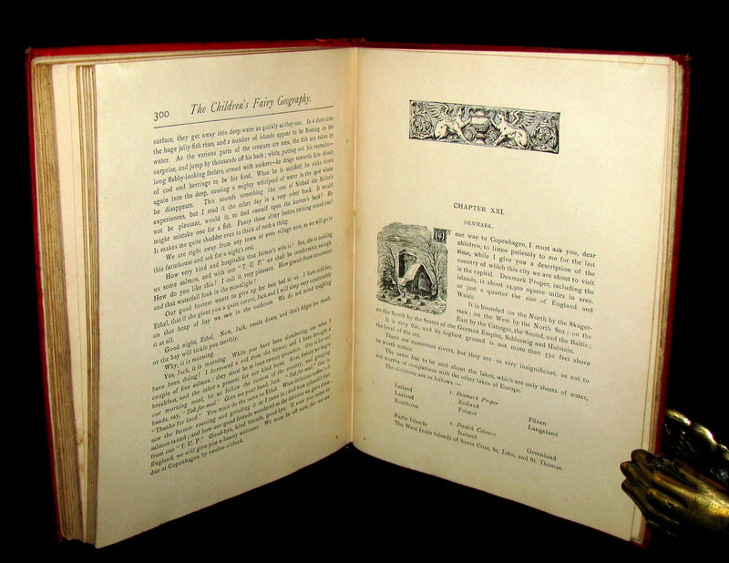 1880 Scarce Victorian Book ~ The Children's FAIRY Geography or a Merry Trip Round Europe