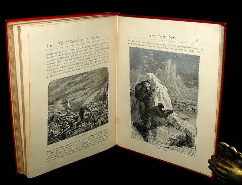 1880 Scarce Victorian Book ~ The Children's FAIRY Geography or a Merry Trip Round Europe