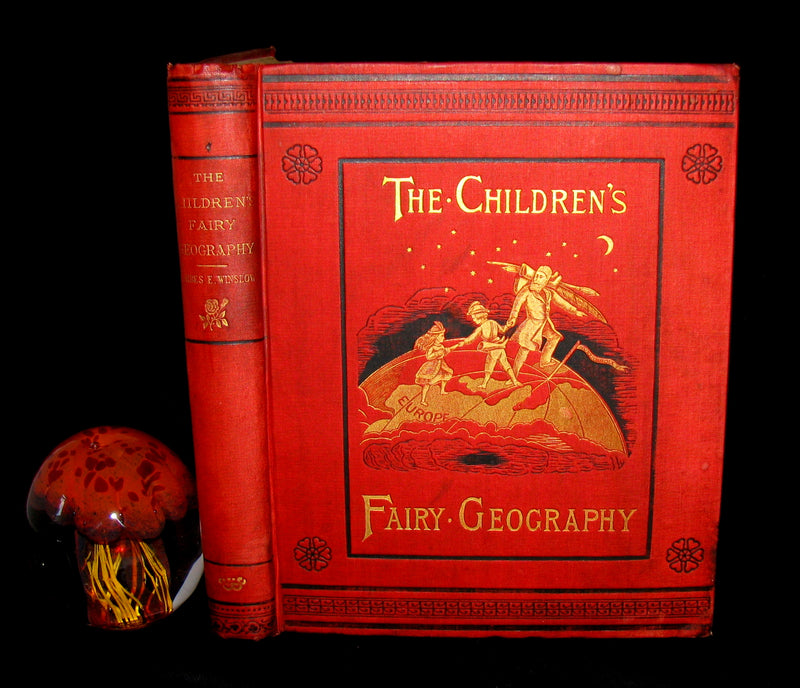 1880 Scarce Victorian Book ~ The Children's FAIRY Geography or a Merry Trip Round Europe