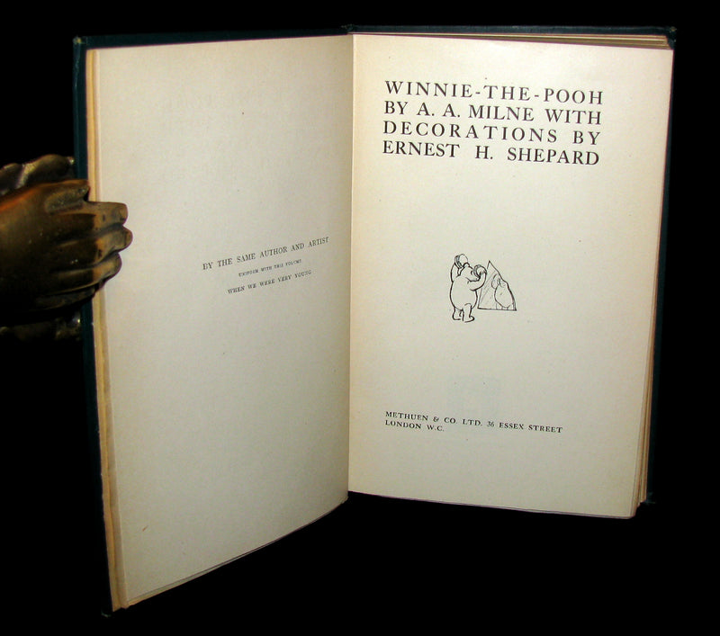 1926 First UK Edition - A. A. Milne & Ernest H. Shepard -  WINNIE-THE-POOH