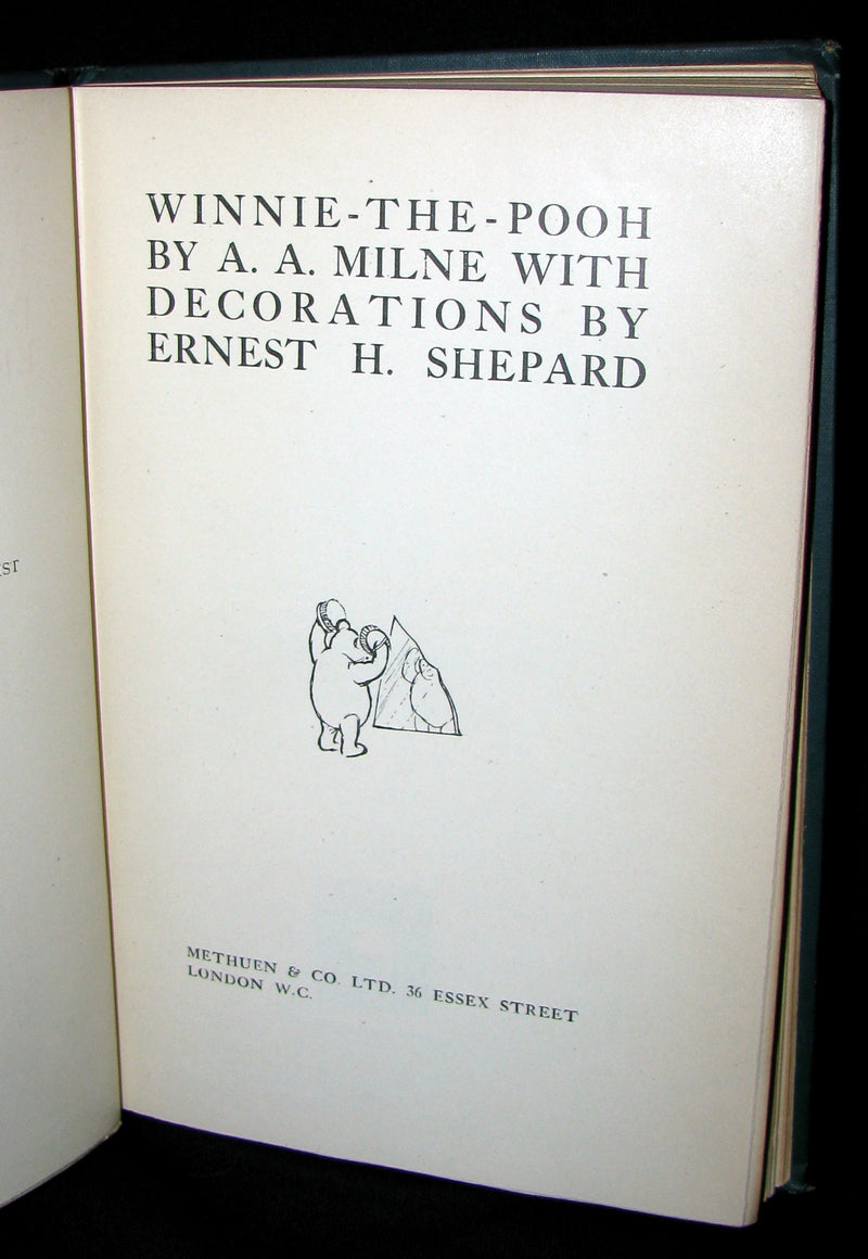 1926 First UK Edition - A. A. Milne & Ernest H. Shepard -  WINNIE-THE-POOH