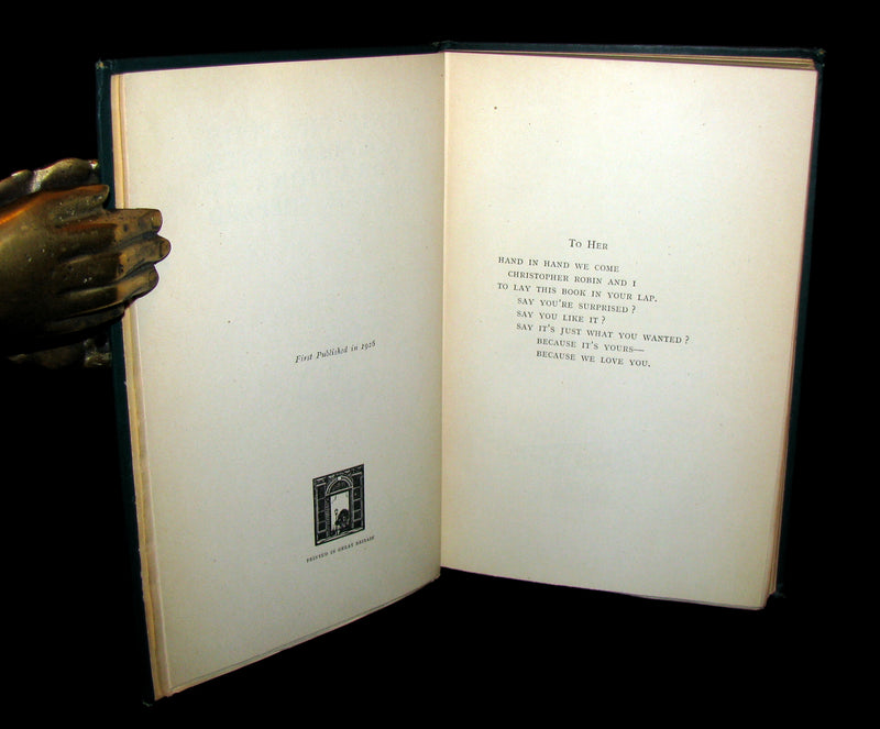 1926 First UK Edition - A. A. Milne & Ernest H. Shepard -  WINNIE-THE-POOH