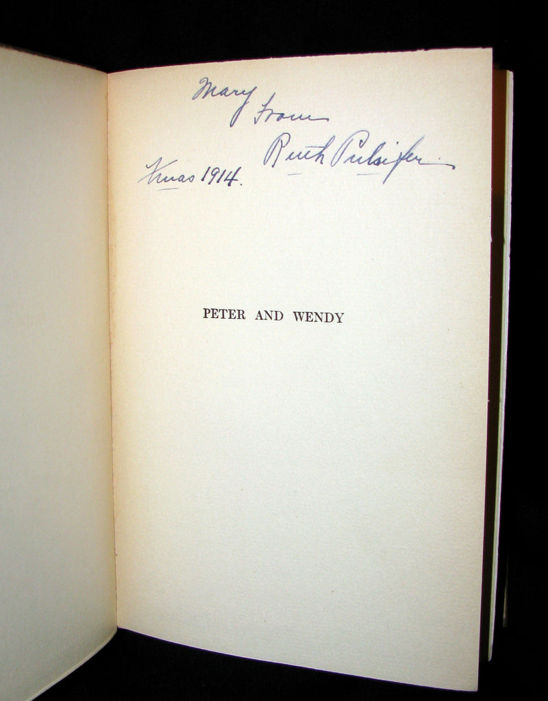 1911 Rare Book  - Peter Pan First Edition - Peter and Wendy by James Matthew Barrie