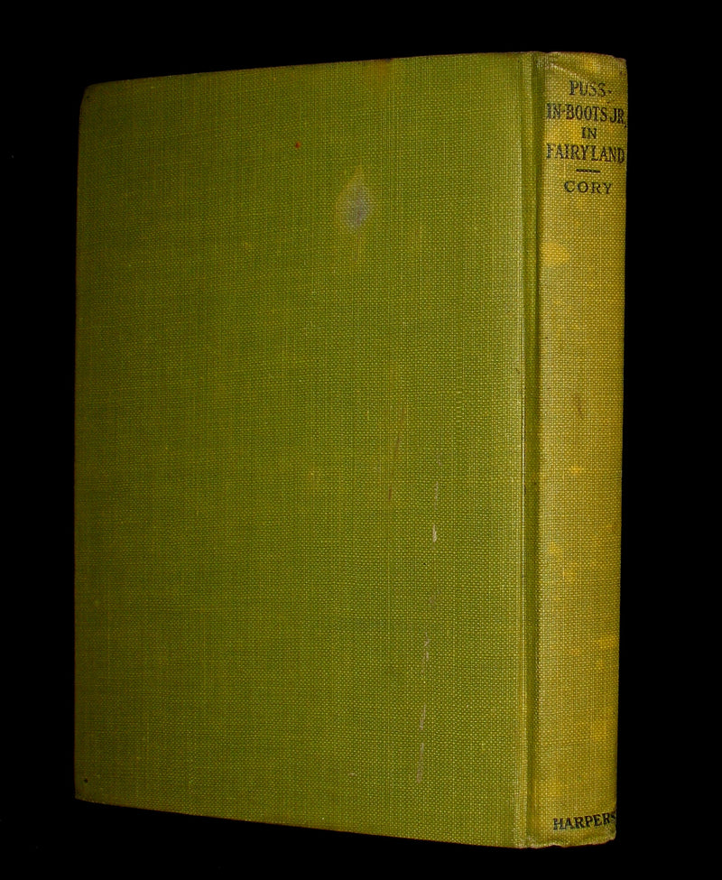 1918 Rare First Edition - Puss in Boots, Jr. In Fairyland: Twilight Tales by David Cory