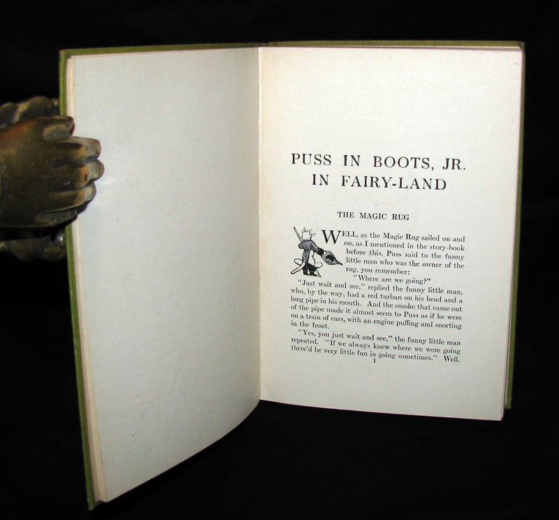 1918 Rare First Edition - Puss in Boots, Jr. In Fairyland: Twilight Tales by David Cory