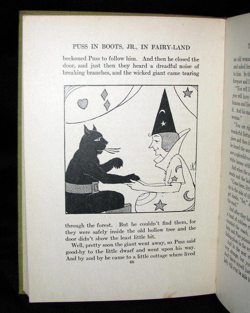 1918 Rare First Edition - Puss in Boots, Jr. In Fairyland: Twilight Tales by David Cory