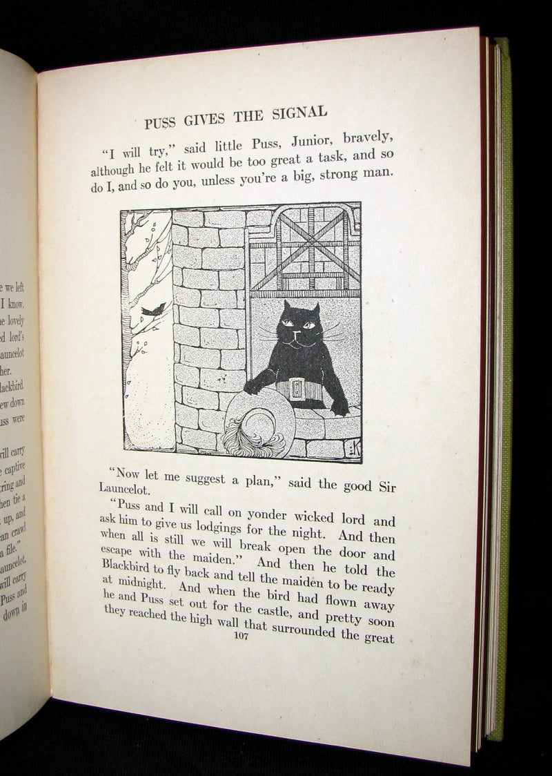1918 Rare First Edition - Puss in Boots, Jr. In Fairyland: Twilight Tales by David Cory