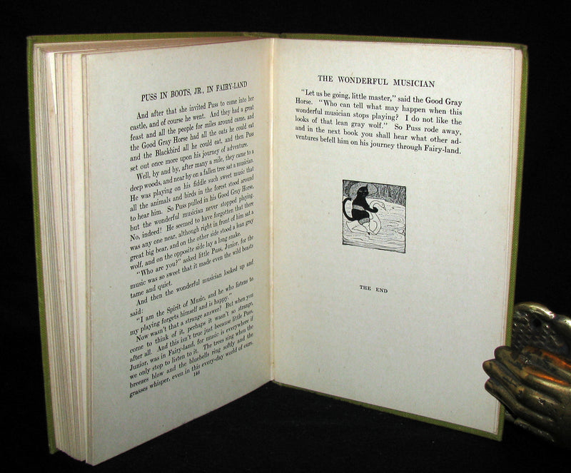 1918 Rare First Edition - Puss in Boots, Jr. In Fairyland: Twilight Tales by David Cory