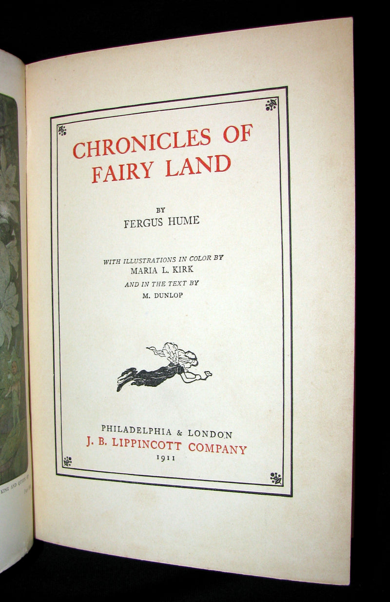1911 Rare First Edition - The Chronicles of Fairy Land illustrated by Maria L. Kirk.