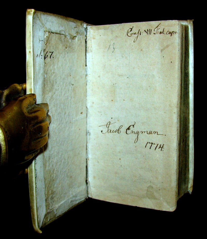 1695 Rare Latin Book - The Lives of the Twelve Caesars by Suetonius - CAESARUM XII VITAE