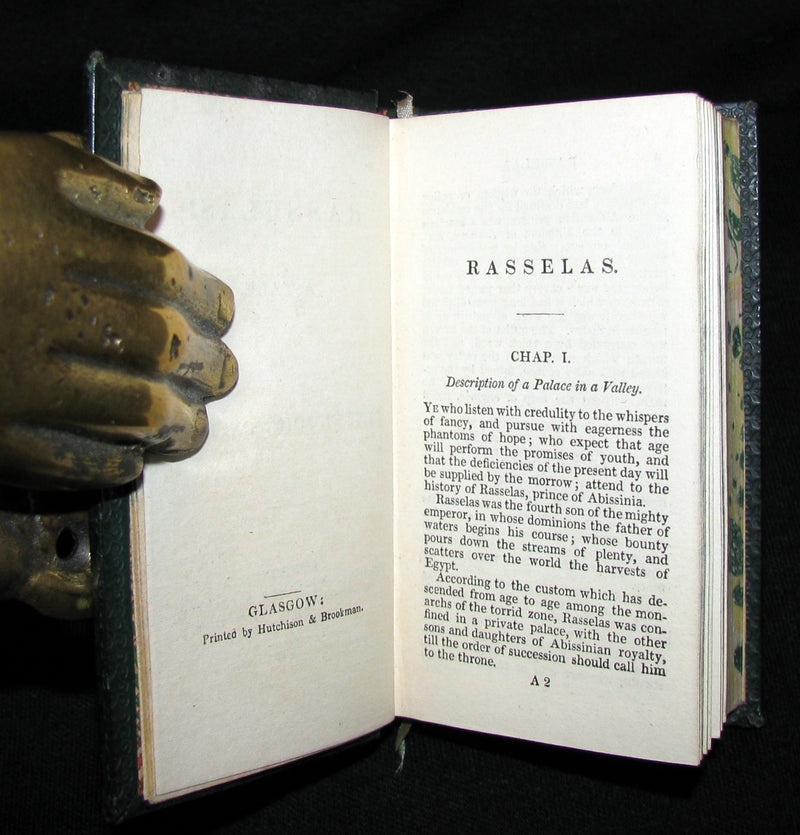 1828 Rare miniature Edition - The Castle of Otranto, a Gothic Story [WITH] Rasselas, A Tale.