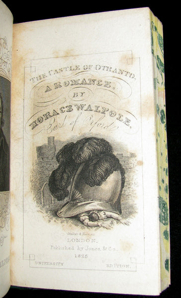 1828 Rare miniature Edition - The Castle of Otranto, a Gothic Story [WITH] Rasselas, A Tale.