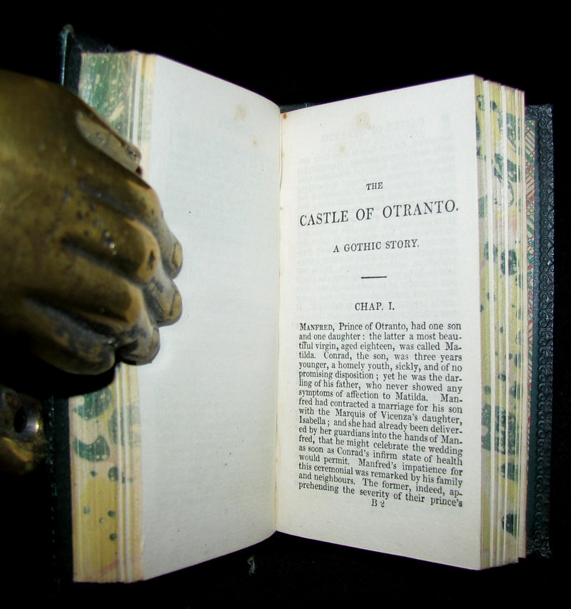 1828 Rare miniature Edition - The Castle of Otranto, a Gothic Story [WITH] Rasselas, A Tale.