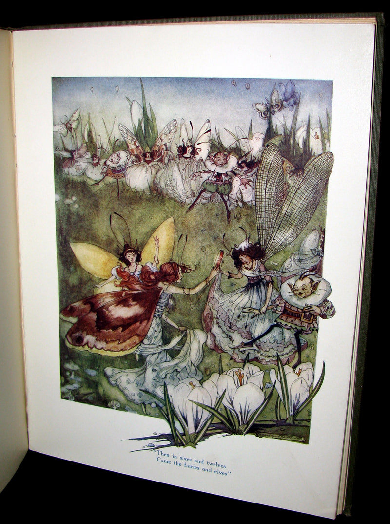 1913 Rare Art Nouveau Book - Fairy Frolics by Enos Benjamin Comstock. First Edition.