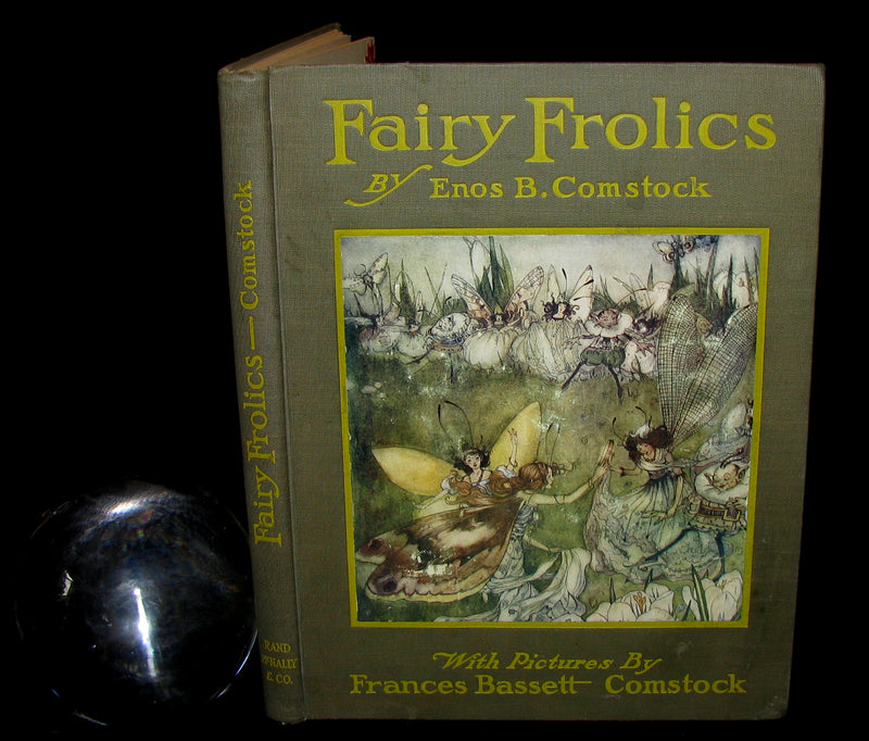 1913 Rare Art Nouveau Book - Fairy Frolics by Enos Benjamin Comstock. First Edition.