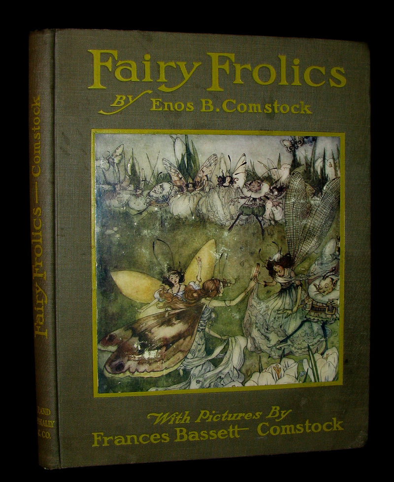 1913 Rare Art Nouveau Book - Fairy Frolics by Enos Benjamin Comstock. First Edition.