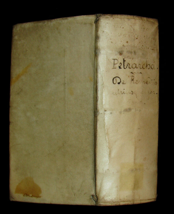 1649 Rare Book - Petrarch's Remedies for Fortune Fair and Foul (De remediis utriusque fortunae) with De Contemptu Mundi