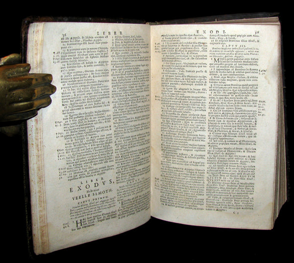 1676 Rare Latin Bible - Biblia Sacra Vulgatae Editionis -  Holy Bible published in Lyons
