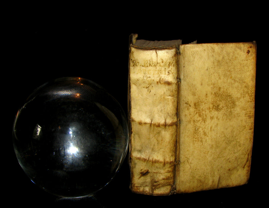 1630 Rare Latin Vellum Book - Scottish writer Io. Barclaii ARGENIS. Editio novissima by Elzevir.