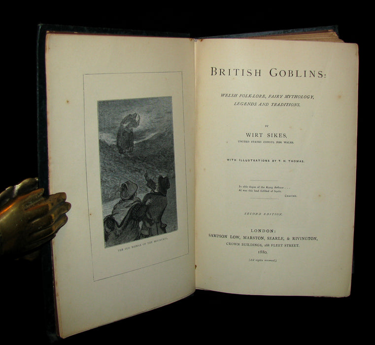 1880 Scarce Victorian Book - BRITISH GOBLINS : Welsh Folk-lore, Fairy Mythology.