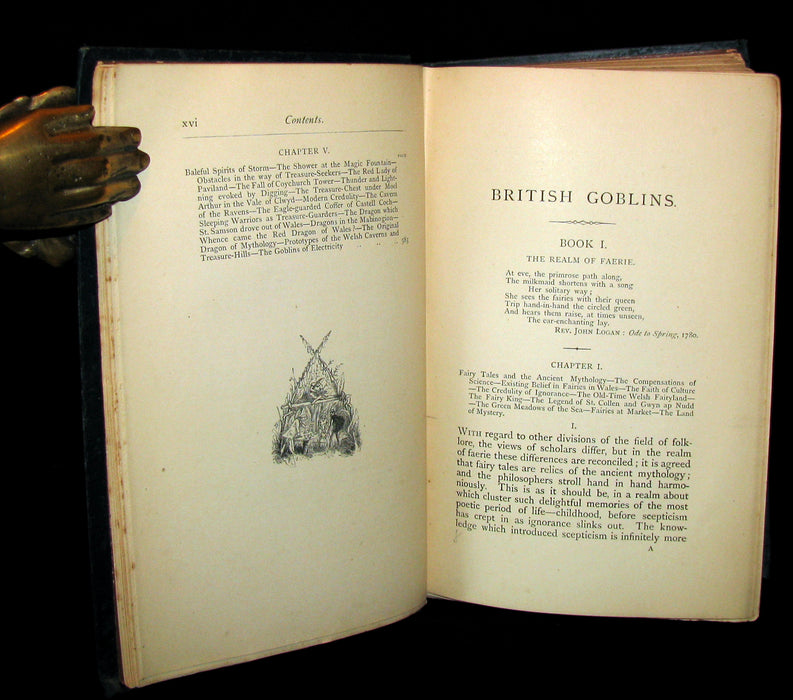 1880 Scarce Victorian Book - BRITISH GOBLINS : Welsh Folk-lore, Fairy Mythology.