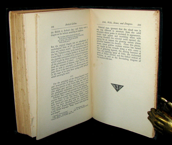 1880 Scarce Victorian Book - BRITISH GOBLINS : Welsh Folk-lore, Fairy Mythology.