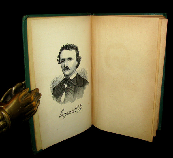 1885 Rare Victorian Book - Poems by Edgar Allan POE with Memoir (The Raven, Lenore, Ulalume, ...)