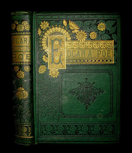 1885 Rare Victorian Book - Poems by Edgar Allan POE with Memoir (The Raven, Lenore, Ulalume, ...)