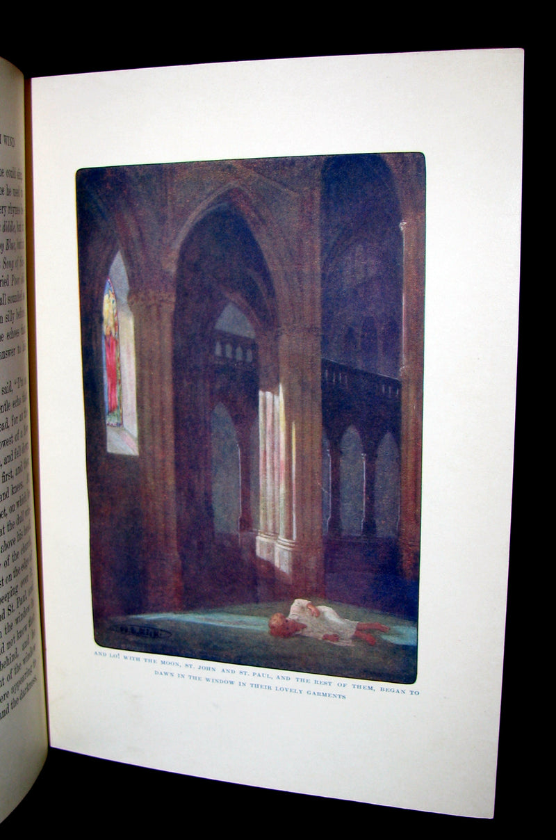 1909 Rare Book - AT THE BACK OF THE NORTH WIND Illustrated by Maria L. Kirk.